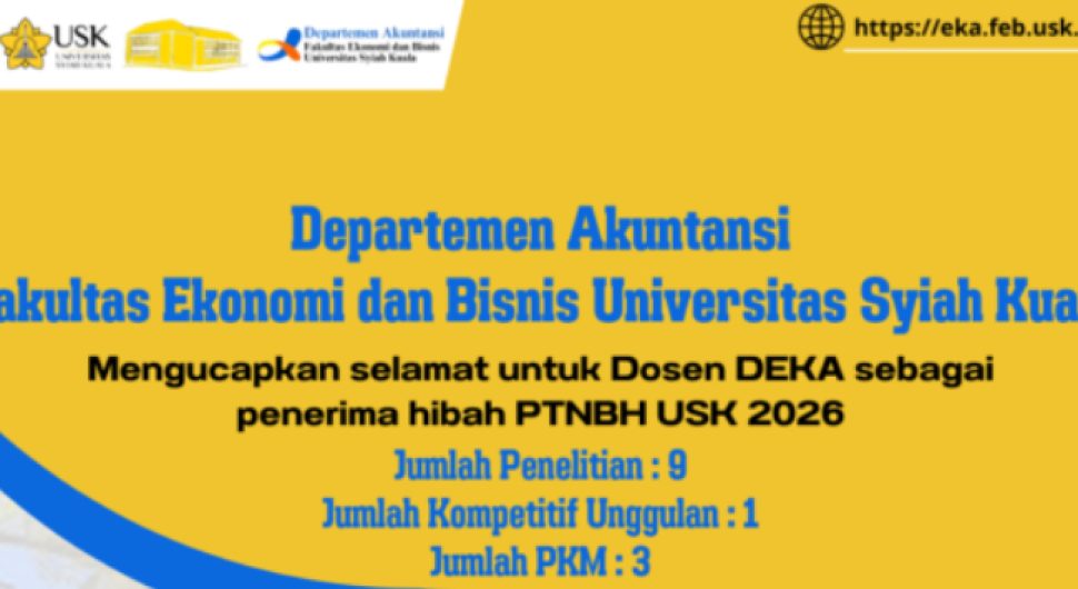 Dosen pe-Raih Hibah PTNBH USK 2026